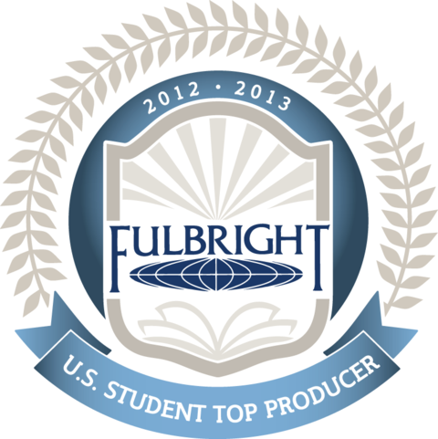 U.S. Student Top Producer Fulbright Award for 2012-2013.